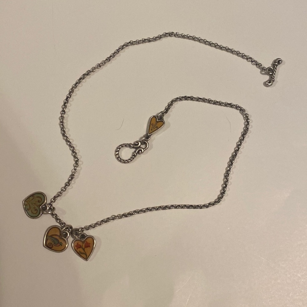 Silver charm necklace